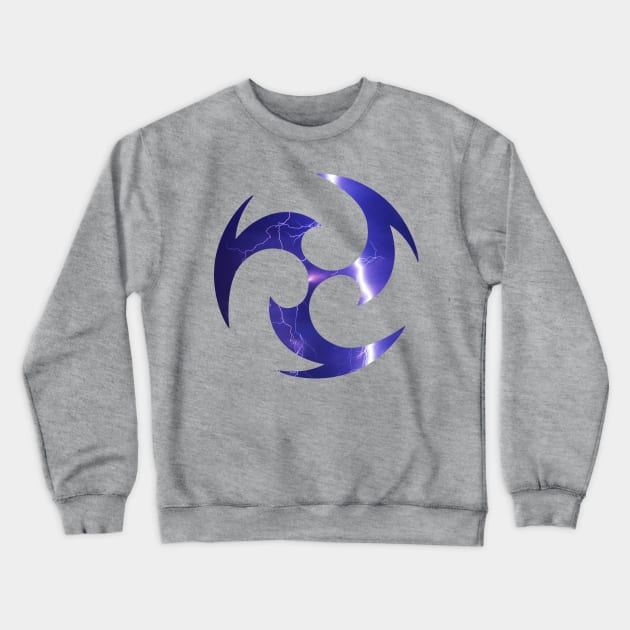 Electro symbol Crewneck Sweatshirt by Queen Maudit